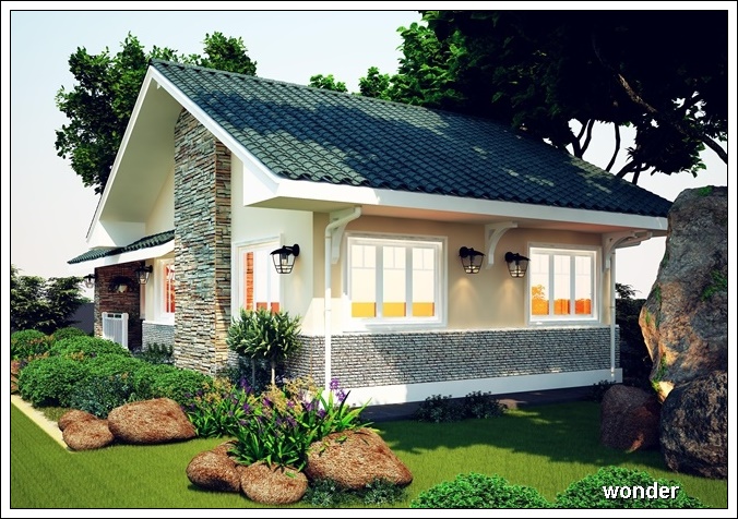 biet thu mini cap 4 o nong thon 1 tang dep 140m2