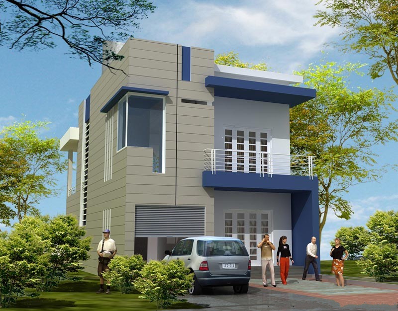 Thiết kế nhà 2 tầng 7,5x16m hiện đại mới