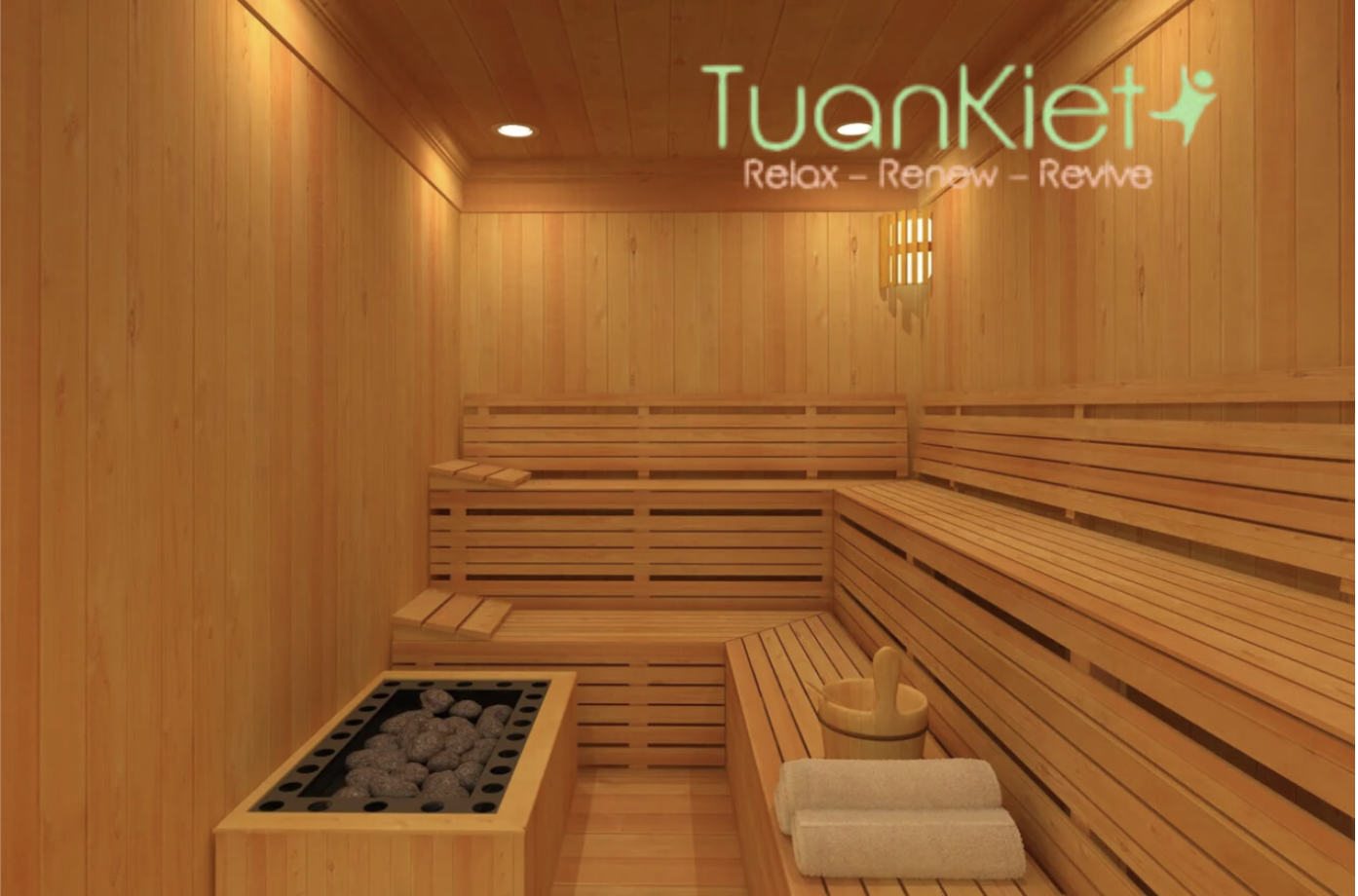 Phòng xông hơi lắp đặt tại resort, khu nghỉ dưỡng cao cấp